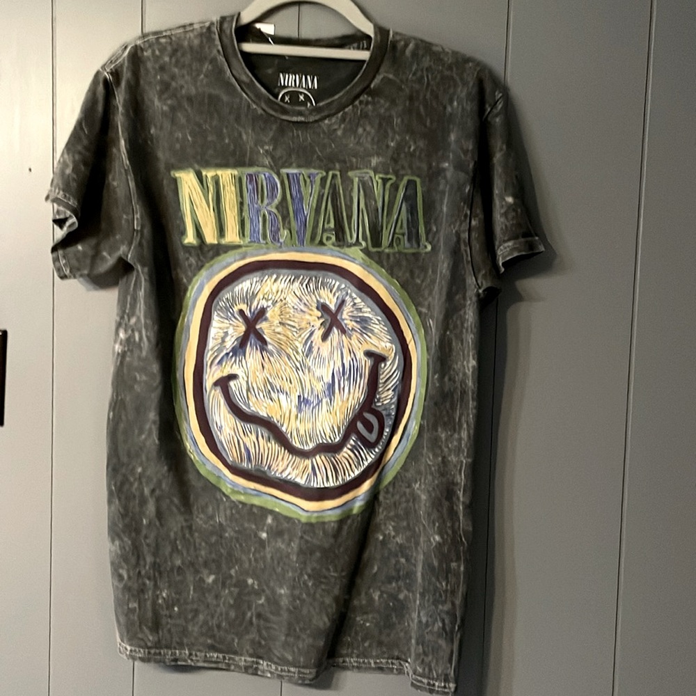 Nirvana Band Tee, unisex M .